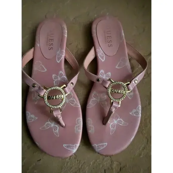 Pink Guess sandals size 7 - Picture 2 of 5